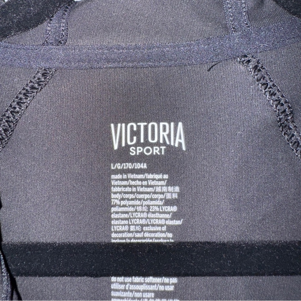 Victoria Sport Women’s Black Full Zip Hoodie Jacket Size Large - Picture 6 of 9